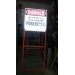 A-Frame Construction Sandwich Board Solid Steel Flag Sign Stand
